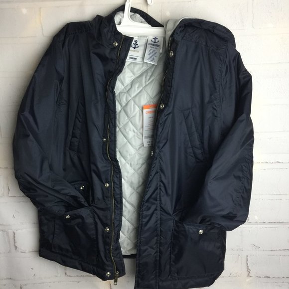 NWT : Gymboree Boys Lightweight Jacket/Navy: SZ: Large - Picture 1 of 8